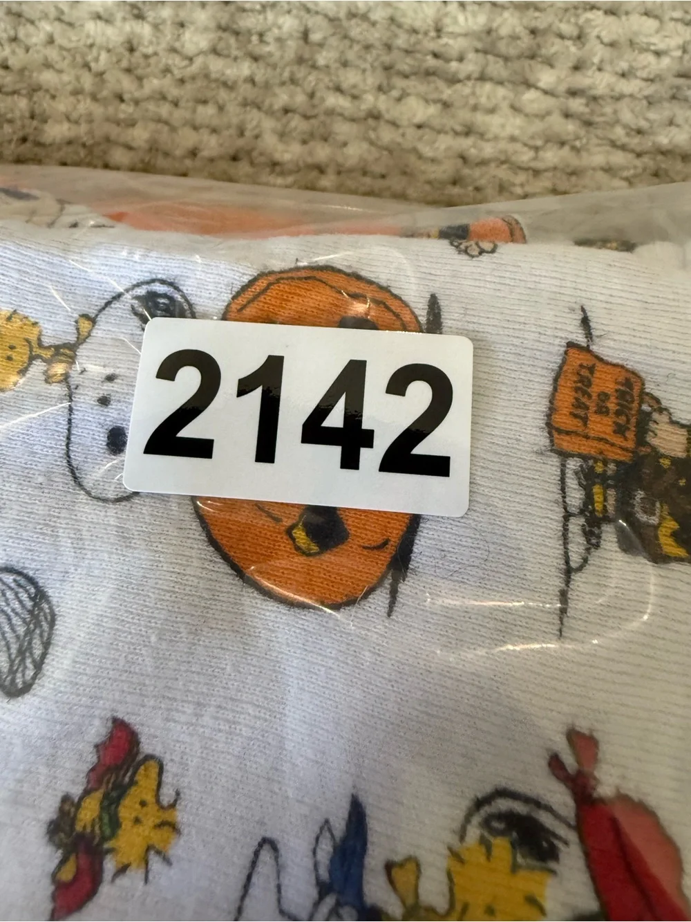 Peanuts Halloween Snoopy Charlie Brown Cotton Pajama Set Size 8